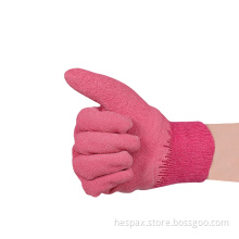 Hespax Protective Hand Gloves Crinckle Latex Kids Gardening